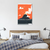 Eyjafjallajökull Volcano Travel Poster Leinwanddruck (Insitu (Schlafzimmer))