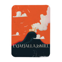 Eyjafjallajökull Vulkan Reiseplakat
