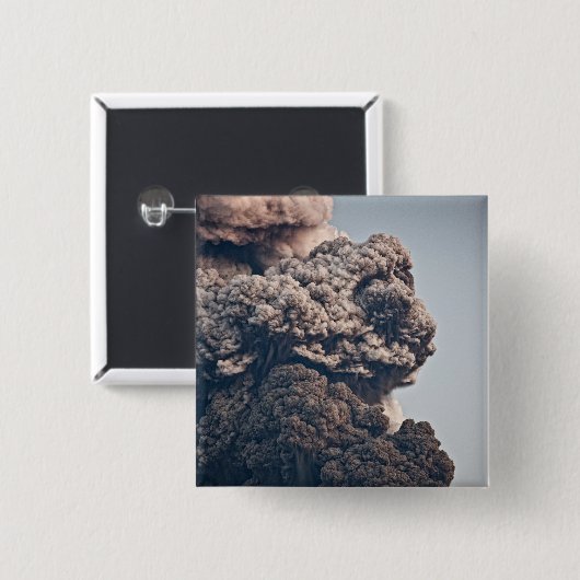 Eyjafjalljokull vulkanische Eruption Button (Vorne & Hinten)