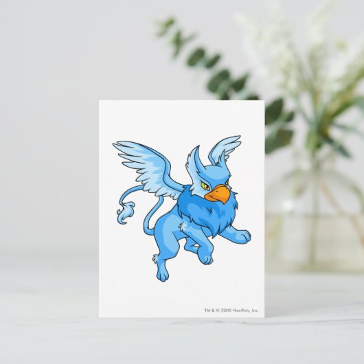 Eyrie Blue Postkarte (Stehend Vorderseite)