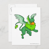 Eyrie-Grün Postkarte (Vorne/Hinten)