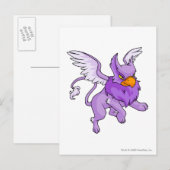Eyrie Lila Postkarte (Vorne/Hinten)