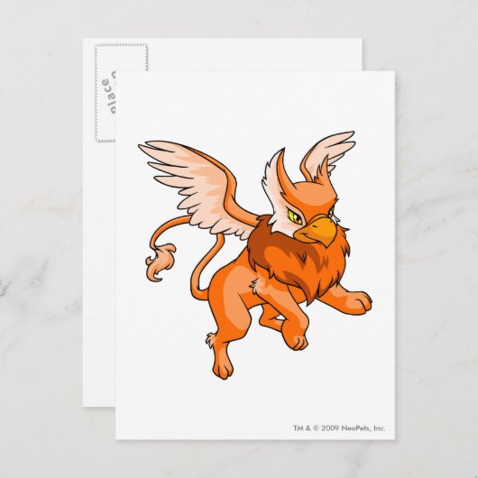 Eyrie Orange Postkarte (Vorne/Hinten)