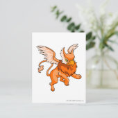 Eyrie Orange Postkarte (Stehend Vorderseite)