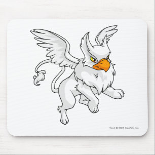 Eyrie-Weiß Mousepad