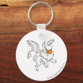 Eyrie White Schlüsselanhänger (Vorderseite)