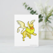 Eyrie Yellow Postkarte (Stehend Vorderseite)