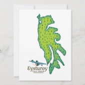 Eysturoy Färöer Reiseplan (Rückseite)