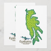 Eysturoy Färöer Reiseplan (Vorne/Hinten)