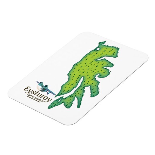Eysturoy Färöer Reiseplan Magnet (Linke Seite)