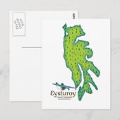 Eysturoy Färöer Reiseplan Postkarte (Vorne/Hinten)