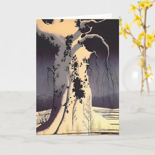 Eyvind Earle art Karte (Gelbe Blume)