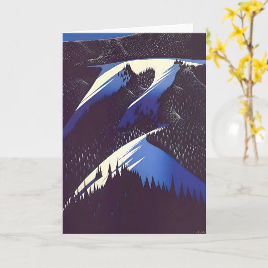 Eyvind Earle art Karte (Gelbe Blume)