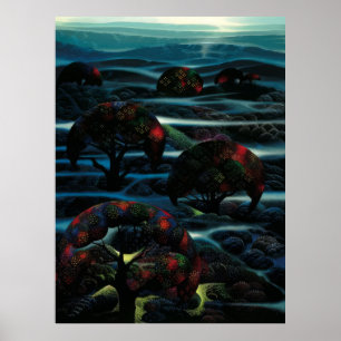 Eyvind Earle - Garten der Träume - 1990; Vereinig Poster