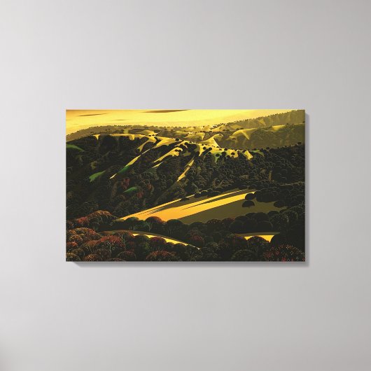 Eyvind Earle - Santa Cruz Leinwanddruck (Vorderseite)