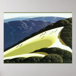 Eyvind Earle - Sierra Madre-Ausläufer - Magischer Poster