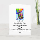 EZ Doodle Kunststunde Halloween Spuk House Card Karte (Rückseite)