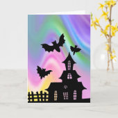 EZ Doodle Kunststunde Halloween Spuk House Card Karte (Gelbe Blume)