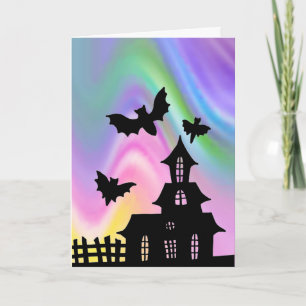 EZ Doodle Kunststunde Halloween Spuk House Card Karte