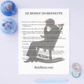 EZ Money Ingredients Flyer (Einzeln)