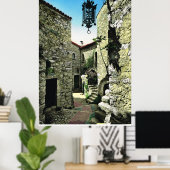 Eze, Alpes Maritime Poster (Heimbüro)