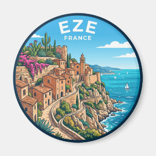 Èze Frankreich Magnet