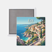 Èze Frankreich Magnet (Vorderseite/Rückseite)