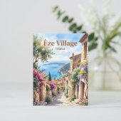 Èze Frankreich Postkarte (Stehend Vorderseite)
