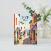 Eze, Frankreich Reise Postkarte (Stehend Vorderseite)