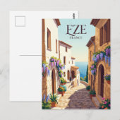 Eze, Frankreich Reise Postkarte (Vorne/Hinten)