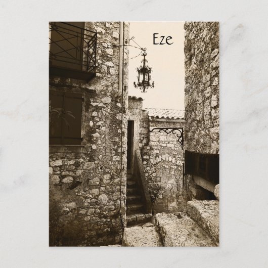 Eze, Provence, eine ruhige Postkarte (Vorderseite)