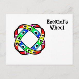 Ezechiels Rad (Sie können die Wörter ändern) Postkarte