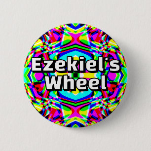 Ezechiels Rad - Vier-Wege-Kaleidoskop Button