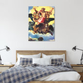Ezechiels Vision, Gemälde von Raffael, Leinwanddruck (Insitu (Schlafzimmer))