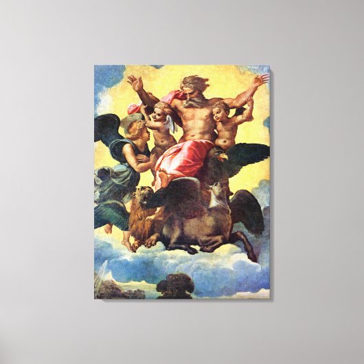 Ezechiels Vision, Gemälde von Raffael, Leinwanddruck (Vorderseite)