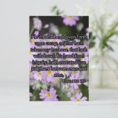 Ezekiel 18:8 KJV Bible Verse Pic Greeting Karte (Stehend Vorderseite)