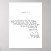 EZEKIEL 25 17 POSTER (Vorne)