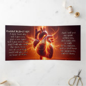 Ezekiel 36:26-27 KJV Tract - Stony Heart of Flesh Dreifach Gefaltete Karte (Innenseite)