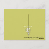 Ezekiel 36:26 wird Ihnen ein neues Herz geben und Postkarte (Rückseite)