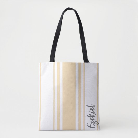 Ezekiel Minimalistisch Stripes Monogramm Tasche (Vorderseite)