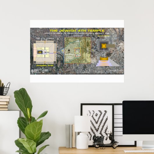 Ezekiels 4. Tempel-2 Poster (Heimbüro)