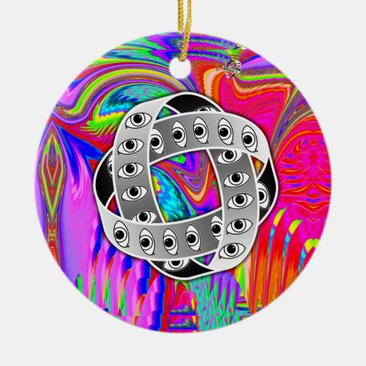 Ezekiels Rad auf zwei Seiten Keramik Ornament (Vorne)