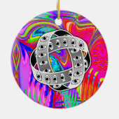 Ezekiels Rad auf zwei Seiten Keramik Ornament (Hinten)