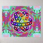 Ezekiels Rad - Augen und Regenbogen Poster (Vorne)