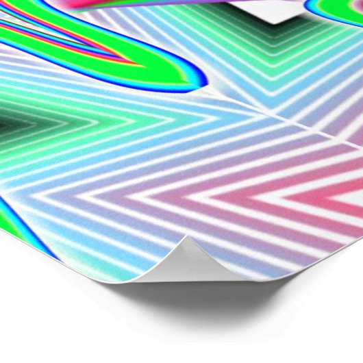 Ezekiels Rad - Augen und Regenbogen Poster (Ecke)