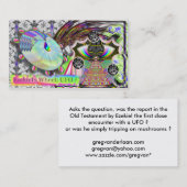 Ezekiels Rad des Feuers: UFO? Visitenkarte (Vorne/Hinten)