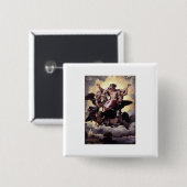 Ezekiels Vision - Raphael - 1518 Button (Vorne & Hinten)