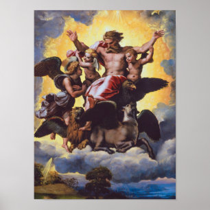 Ezekiels Vision Raphael Poster