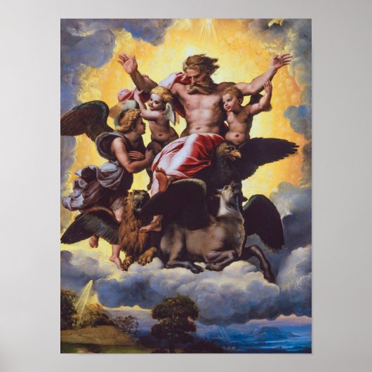 Ezekiels Vision | Raphael | Poster (Vorne)