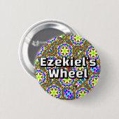 Ezekiel's Wheel - Six-way kaleidoscope Button (Vorne & Hinten)